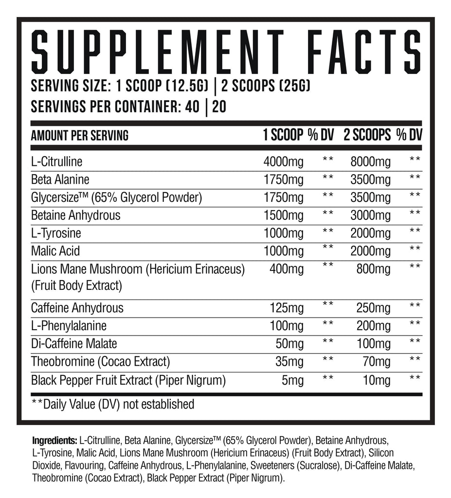 Workout Formula Wrecked - The Industry Leading Pre-workout (40 Servings)